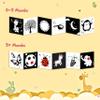 Black and White Baby Toys, High Contrast Baby Toys for Newborn, Tummy Time Toys, Newborn Toys 0-3 Months Brain Development, Soft Baby Book, Montessori Toys 0-6-12 Months Infant Sensory Toys Gift view 4