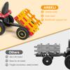 ARBELI 12V 7AH Ride on Tractor w/Tiltable Trailer & Remote Control, 2x45W Motors, Bluetooth, Music, Shifter, Electric Car for Kids Ages 2-5 (Red) view 3