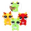 Cucue Simple Fidget Pop Toys - Portable, Calming Sensory Hand Toys for Fun & Stress Relief - Soft & Flexible Silicone Materials Keychain - Durable Poppers for Kids & Adults (Eye Popping Dragon-3 Pack) view 1
