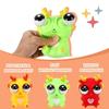 Cucue Simple Fidget Pop Toys - Portable, Calming Sensory Hand Toys for Fun & Stress Relief - Soft & Flexible Silicone Materials Keychain - Durable Poppers for Kids & Adults (Eye Popping Dragon-3 Pack) view 2