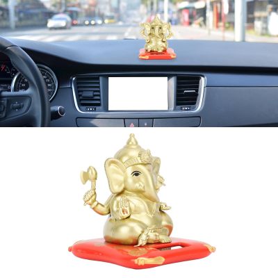 Jouet Solaire  Tte  Pompon Pour Voiture , Exquis lphant Respectueux De L'environnement Se Balanant Dansant En Or , IdealAvec Capteur De Lumire Pour La Maison/le Bureau/la Voiture/les Orne