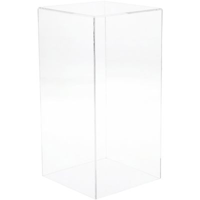Plymor Clear Acrylic Display Case with No Base, 6" x 6" x 12"