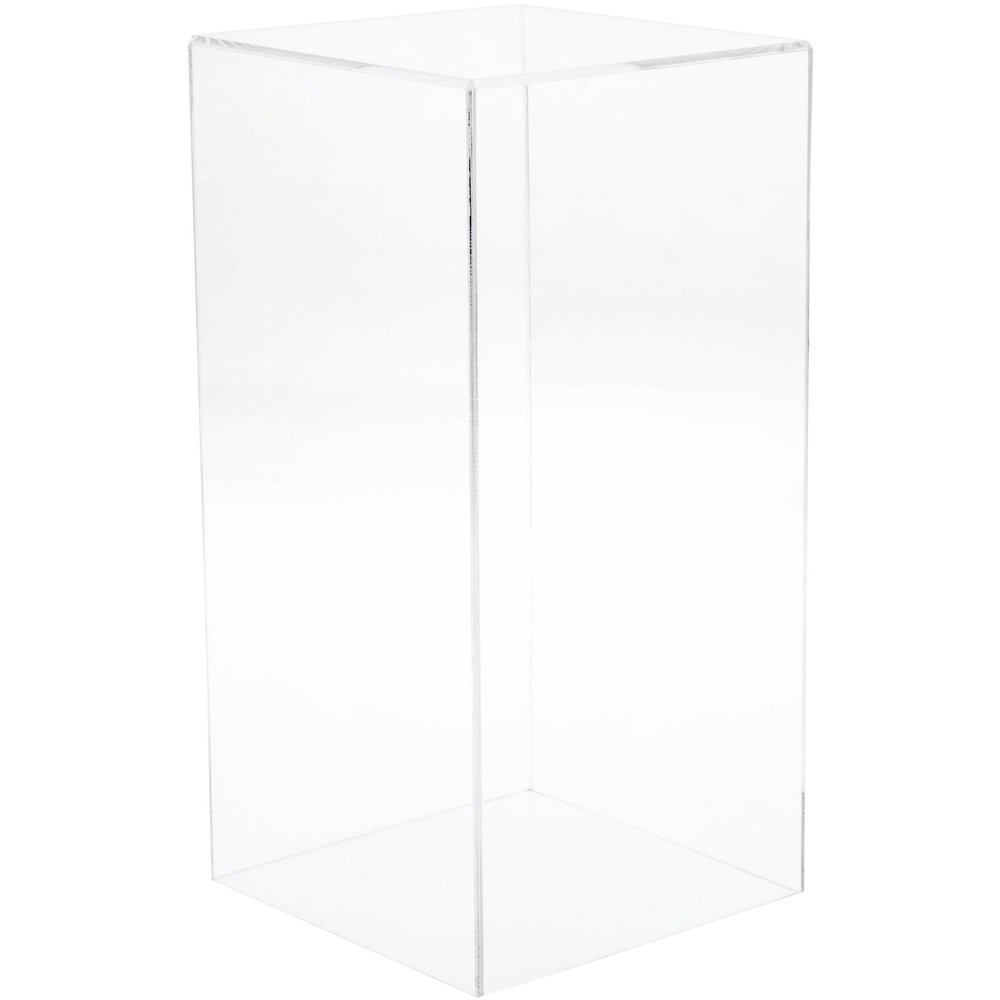 Plymor Clear Acrylic Display Case with No Base, 6" x 6" x 12"
