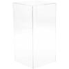 Plymor Clear Acrylic Display Case with No Base, 6" x 6" x 12" view 2