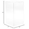 Plymor Clear Acrylic Display Case with No Base, 6" x 6" x 12" view 4