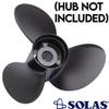 Rareelectrical New Aluminum Propeller Compatible with Johnson/Evinrude V4 2 Stroke 13 Spline 112 1994-1996 by 101032 11002 21401311 21411511 31041 391198 48-77342A45 58100-94500-019 58100-95500-019 view 2