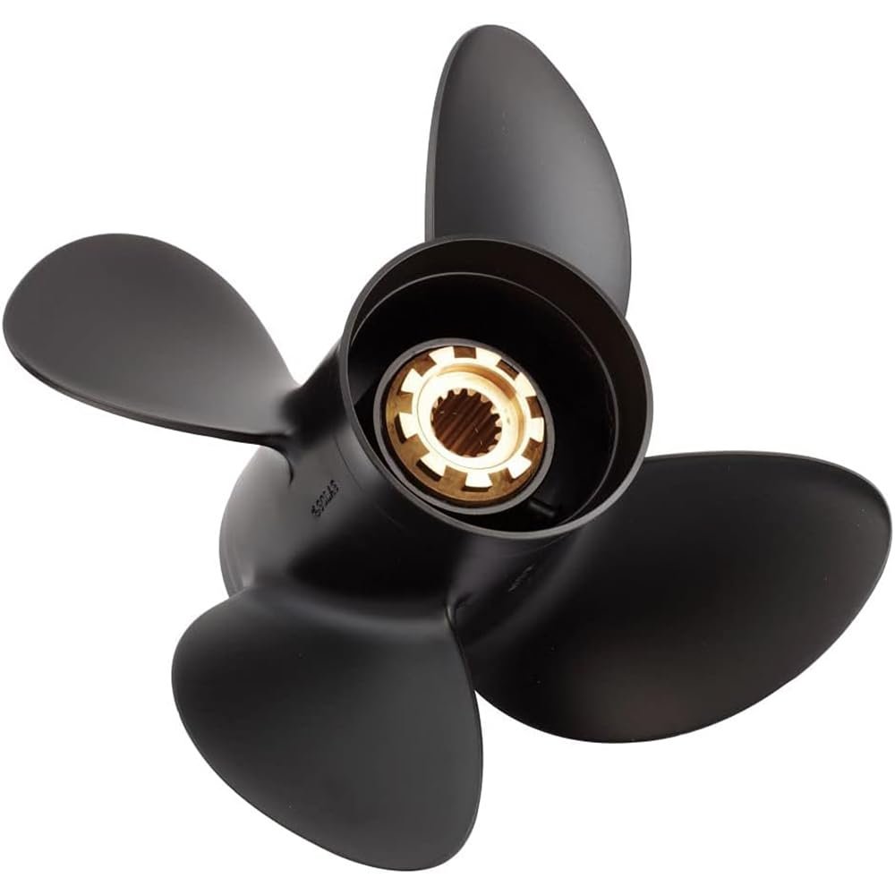 Rareelectrical New Aluminum Propeller Compatible with Mercury 2 Stroke 15 Spline 90 40-150 Hp for Years 1978-2006 by Part Number 1413-130-15 Diameter 13 Pitch 15 Blades 4 Spline Tooth 15 Right Hand
