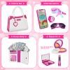 Officygnet Play Purse for Little Girls, Pretend Princess Play Toys for 3 4 5 6 7 8 Year Old, Toddler Purse with Accessories, Kids Toy Birthday for Girls Ages 3-5 4-5 6-8(White) view 3