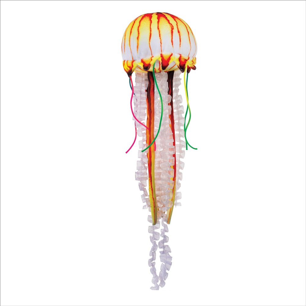 Real Planet Jellyfish Stuffed Animal - Cute Plush Stuffed Animals for Kids, Sea Animal Plush Squishy, Life Size Plush Decor, Jellyfish Fishing Toys (20" Yellow)
