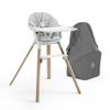 Stokke Clikk High Chair (White) with Clikk Cushion (Nordic Grey) + Travel Bag - Includes Tray & Harness - Light, Durable & Travel Friendly - Best for 6-36 Months or Up to 33 lbs view 1