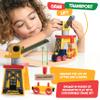 Play22 Wooden Train Set Toddler Toys - 38 Pieces Wood Train Track Set for Toddlers 3-4 Years with Crane, Bridge & Accessories view 4