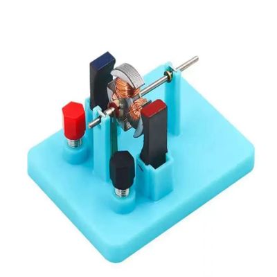 1Pc Blue DIY DC Electrical Motor Assemble KIT - STEM Science Lab Educational Physics Learning Experiment Ornaments for Electrical Motor 1 Small in Size and Light in Weight,Learning and Education