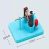 1Pc Blue DIY DC Electrical Motor Assemble KIT - STEM Science Lab Educational Physics Learning Experiment Ornaments for Electrical Motor 1 Small in Size and Light in Weight,Learning and Education view 3