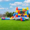 HeroKiddo Block Party Inflatable Water Slide Lightweight Premium Bounce House Combo with Detachable Pool with Air Blower Commercial Grade for Kids and Adults Basketball Hoop Outdoor Backyard Wet Dry view 2