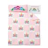 100 UNICORNS Portable Toddler Nap Mat | Sleeping Bag & Cot Alternative | Perfect Toddler Bed for Travel | Includes A Cozy & Soft Blanket | Removable Pillow | Ideal for Kids in Daycare & Preschool view 1