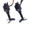 12V/24V Underwater Thruster Waterproof Motor - Equipped with 3 Blades Carbon Fiber CW CCW Propeller, Ideal for DIY ROV, Robot Model Boat, and Submarine Parts (Size : 1pc CW 1pc CCW) view 1