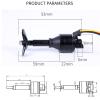 12V/24V Underwater Thruster Waterproof Motor - Equipped with 3 Blades Carbon Fiber CW CCW Propeller, Ideal for DIY ROV, Robot Model Boat, and Submarine Parts (Size : 1pc CW 1pc CCW) view 2