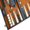 Backgammon Sets for Adults, Large Backgammon Board Games Travel Set, 15 inch Backga mon PU Leather Case, Brown view 4