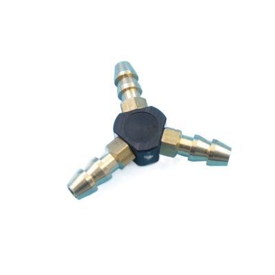 DingMotuo 1pcs Motor Water Cooling Water Nipple Fuel Nozzle 3-Ways Splitter Diverter - Suitable for Mono RC Boat, Speed Marine, Catamaran, and Car Models (Size : Black)