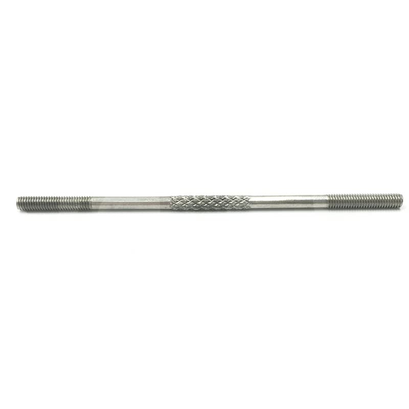 DingMotuo 10PCS M3 Connecting Rod - Stainless Steel Push Rod with Dual End Thread, Lengths from L25mm to L190mm, L14mm for RC Boat, Car, Airplane (Size : M3*L55mm)