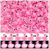 LHSYFBZ 100 Pcs Mini Resin Flamingo Ducks, Luminous Flamingo Tiny Ducks, Glow in The Dark Miniature Flamingos for Cake Topper Garden Dollhouse Landscape Aquarium Ornaments DIY Crafts view 1