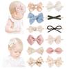 Niceye Baby Girl Bows and Headbands, Stretchy Nylon Hairbands Hair Bows for Newborns, Infants, Toddlers - Handmade Baby Hair Accessories for Girls view 1