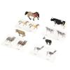 12pcs Farm Animal Replicas with Matching Montessori 3-Part Cards Language Learning Material view 2