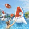 iPlay, iLearn Kids Shark Pool Toy, 3-in-1 Inflatable Pool Game Basketball Football Hoop Balls Toss Game, Toddler Floating Water Toy, Outdoor Yard Beach Summer Party Gift 3 4 5 6 7 8 Year Old Boy Girl view 1