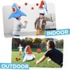 iPlay, iLearn Kids Shark Pool Toy, 3-in-1 Inflatable Pool Game Basketball Football Hoop Balls Toss Game, Toddler Floating Water Toy, Outdoor Yard Beach Summer Party Gift 3 4 5 6 7 8 Year Old Boy Girl view 3