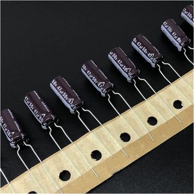 VUBBJCRS Electronic Accessories Capacitor kit 10pcs 47uF 50V 6x15mm 50V47uF Low Impedance Long Life Aluminum Electrolytic Capacitor capacitors