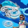 Infinity Nado Spinning Top for Children Metal Toy Boys, Battle Tops Spinning Top Launcher Toy Boys, Spinning Tops Boys from 5 6 7 8 9 10 11 12 Years, Starter Pack Gold Warrior Phoenix view 2