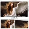 DEGDFSGR for MTG Playmat 35.5" x 19.7" for TCG Playmat Non-Slip Rubber Base Commander Playmat HD Cover for Magic The Gathering Playmat Iorcana Trading Card Game, White Wing Angel Girl view 2