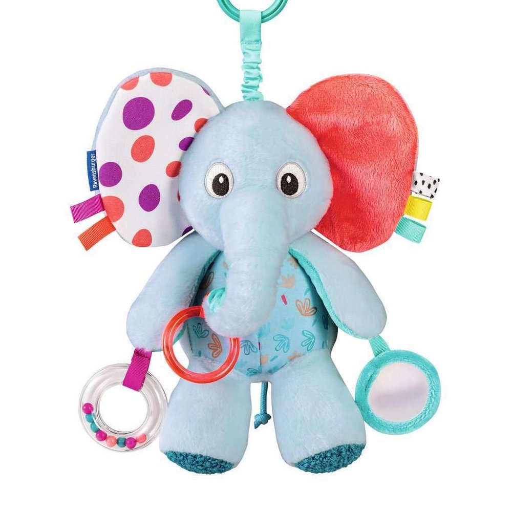 Ravensburger 4855 Play+ Entdecker-Elefant, Kuscheltier mit vielen Spieleffekten, fr zuhause und unterwegs, Baby-Spielzeug ab 0 Monaten