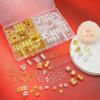 Fscwlmon 260 Pcs Hair Jewelry for Braids,Hair Beads Accessories for Dreadlock,Metal Hair Clips Cuffs Rings,Loc Rave Hair Charm Decorations Adjustable Kits for Men Women Golden and Silvery view 3