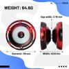 S2 Dual Purpose Yoyo for Kids, Professional Yoyo with Responsive & Unresponsive Mode, Fingerspin Trick Yoyos with KK Bearing, Bearing Remover, Case, 10 Strings - Black Red view 3