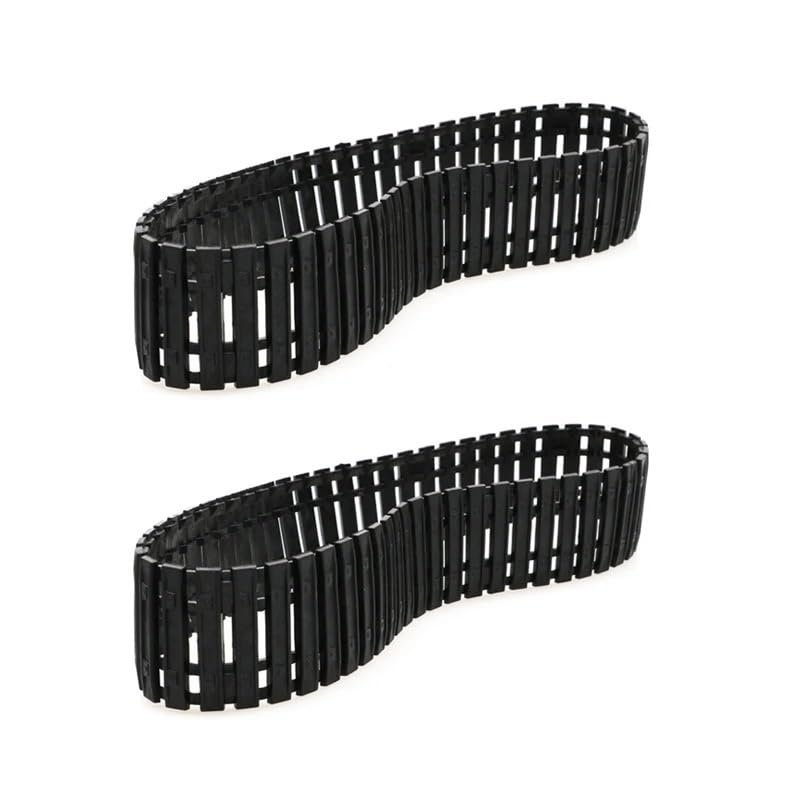 CRUMPS 2PCS Rubber Tracks Caterpillar Tank Chassis 66/53/42cm Closed Track Tires for Rock Crawler RC Digger Excavator Wheel Spare Parts (Color : F 57 x 4.2cm)
