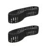 CRUMPS 2PCS Rubber Tracks Caterpillar Tank Chassis 66/53/42cm Closed Track Tires for Rock Crawler RC Digger Excavator Wheel Spare Parts (Color : F 57 x 4.2cm) view 1