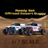 EAZYRC ROCHOBBY 1/7 Ridge Racer U4 Brushless RC Cars, 4400 Bronco Body Licensed by Ford, RC Crawler 4X4 Truck, 49 MPH Off-Road Waterproof Vehicle, 2.4GHz 5CH Remote, LED Lights (RS Version, Blue) view 2