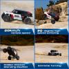 EAZYRC ROCHOBBY 1/7 Ridge Racer U4 Brushless RC Cars, 4400 Bronco Body Licensed by Ford, RC Crawler 4X4 Truck, 49 MPH Off-Road Waterproof Vehicle, 2.4GHz 5CH Remote, LED Lights (RS Version, Blue) view 4