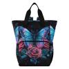 senya Diaper Bag Backpack, Colorful Butterfly Red Roses Multifunction Travel Bag for Moms Dads view 1