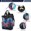 senya Diaper Bag Backpack, Colorful Butterfly Red Roses Multifunction Travel Bag for Moms Dads view 2