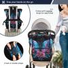 senya Diaper Bag Backpack, Colorful Butterfly Red Roses Multifunction Travel Bag for Moms Dads view 4