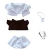 niannyyhouse Coat Shirt Pants Tie Accessories Suit 20cm 8in Plushie Doll Clothes Dress Up (White) view 1