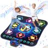 2025 Upgraded Dance Mat Toys for 3-12 Year Old Kids, Electronic Dance Pad with Light-up 8-Button Wireless Bluetooth, Music Dance with 27 Game Levels, Christmas Birthday Toy Gifts for Girls Boys view 1