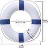 20 inch/50cm Swimming Pool Safety Life Ring Buoy, Foam Swimming Ring, Life Ring Safety Life Ring, Swimming Pool Ring Throwing Ring Swimming Pool Wall Decoration Life Ring (red) view 4