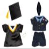 Graduation's Special Outfits Stuffed Animal Dress Up Set for Teddy Bear Toys - 16 inch 2 Costume Pack has Graduation Gown and Air Force Uniform Clothes for Plush Soft Toys Gifted Your Loved One view 1