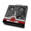 2.2 Beadlock Wheels Aluminium Alloy2.2 Wheels Five Colors to Choose for 1/10 Axial Wraith RR10 YETI SCX10 D90 TRAXXAS TRX4 CC01 RC Crawler Car (Black) view 1