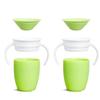 Munchkin Miracle 360 Cups for Toddlers sippy cups, toddler cups spill proof with Dentist Recommended Spoutless Design, BPA-Free Kids Cups, Easy to Clean, 7oz, 6 Months (Lime, 2 Count) view 2
