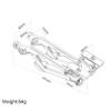Aluminum Rear Wing Mount for Arrma Kraton 6S BLX,Outcast 6S BLXTyphon 6S BLX,Notorious 6S BLX,Talion 6S BLX,Adjustable Hops Up Upgrades Parts,Replacement of # AR320347(Red) view 3