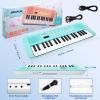 Kids Keyboard Musical Toys, 37 Key Portable Electronic Piano with Microphone, Beginner's Keyboard Gift for 3-8 Year Old Girls & Boys (Blue) view 4
